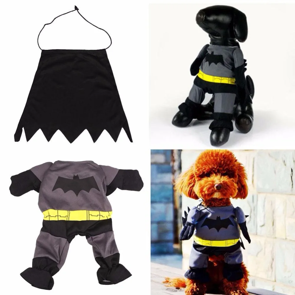 

Funny Pet Dog Puppy Cotton Batman Style Apparel Clothes Costume Party Ropa Para Perros Hondenkleding