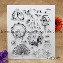 Альбом для скрапбукинга "сделай сам" карт фото учетной записи резиновые чистый штамп для скрапбукинга A4 птица готовой глава KW604133