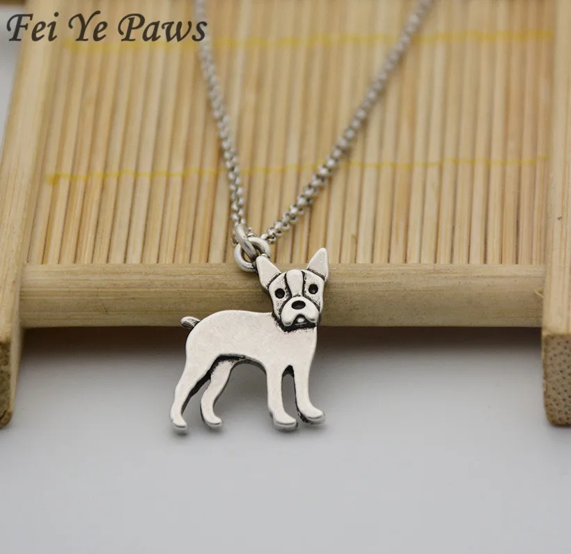 Fei Ye Paws Vintage Stainless Steel Long Chain Boston