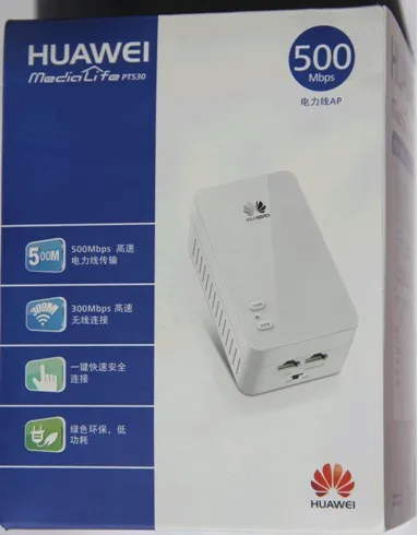 Huawei pt530 HomePlug AV 500 Мбит высокоскоростной беспроводной связи 300 Мбит/с 2 порта