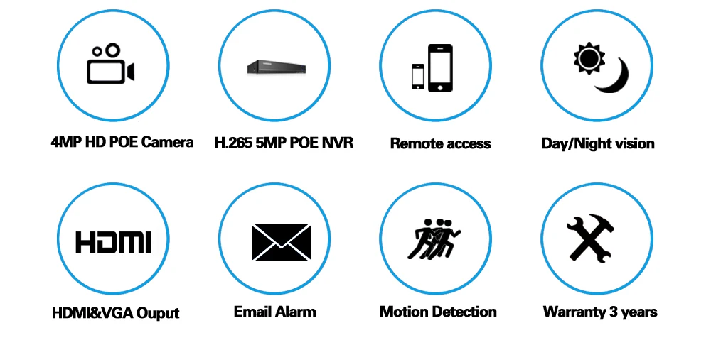 16CH 8CH 5MP 4 K POE NVR комплект 5MP PoE ip-камера P2P облачная onvif-видео система видеонаблюдения IR Открытый ночного видения Видео набор для наблюдения