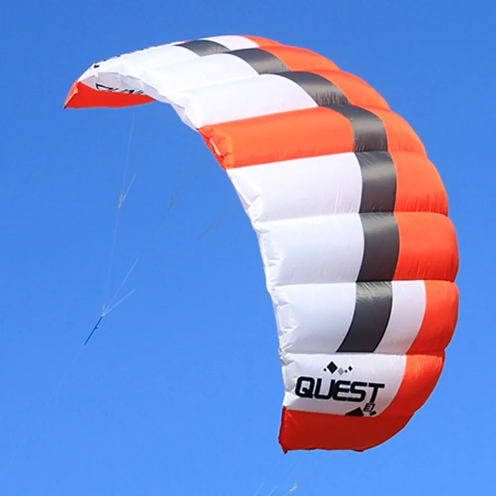 Нейлоновая ткань 3 кв. М. двухлинейный змей трюк красный цветной для серфинга