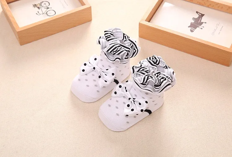 Новые носки для малышей милые детские носки для девочек кружевные носки принцессы с объемным рисунком стильные носки с трехмерным кружевом