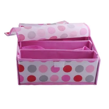 

New bra storage box dot shape high quality 36*32*14 cm low price free shipping