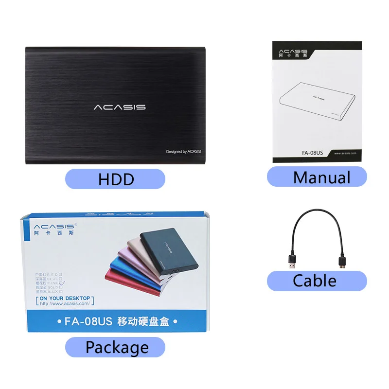 ACASIS 2.5'' External Hard Drive USB 3.0 Colorful Metal HDD Portable External HD Hard Disk for Desktop Laptop Server Super Deals ACASIS 2.5'' External Hard Drive USB 3.0 Colorful Metal HDD Portable External HD Hard Disk for Desktop Laptop Server Super Deals
