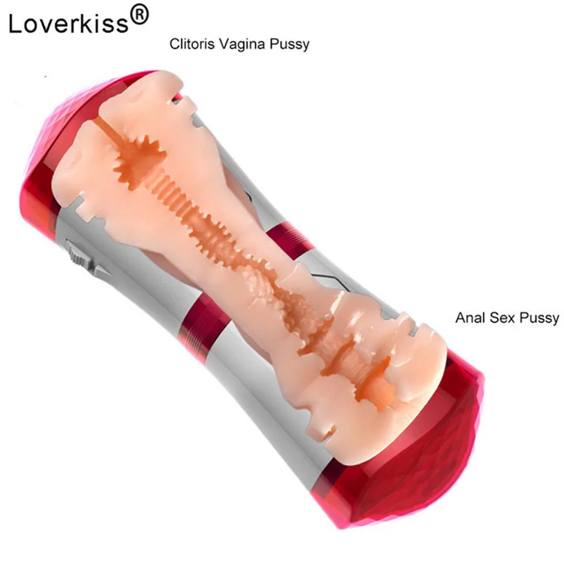 Мужской мастурбатор Loverkiss двойной Реалистичная Вагина анальный секс игрушки для