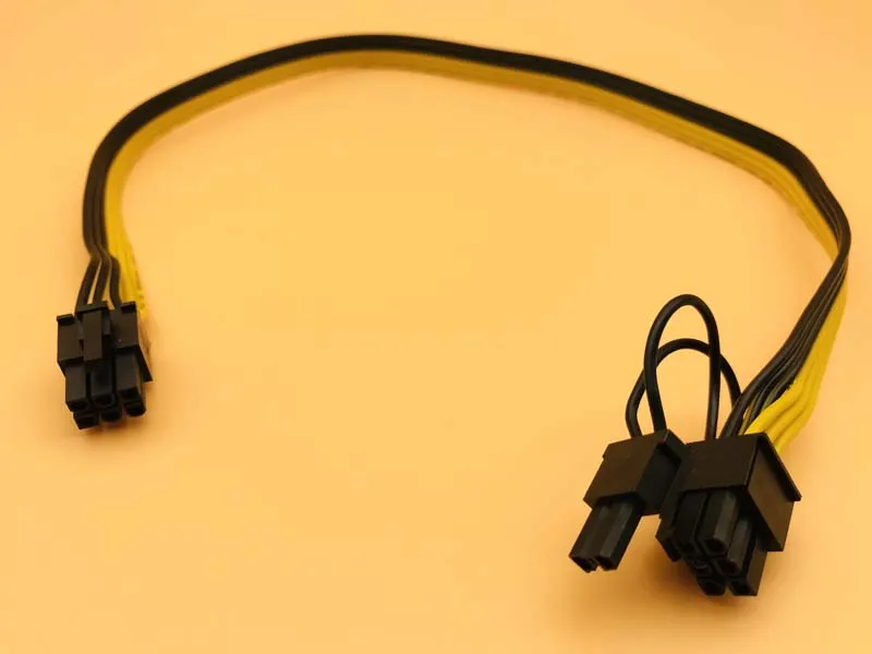 Riser power Cable 6Pin to 8Pin (6+2) Cable Server Power Conversion Board Graphic Card Power Cable 18AWG Splitter for BTC Mining