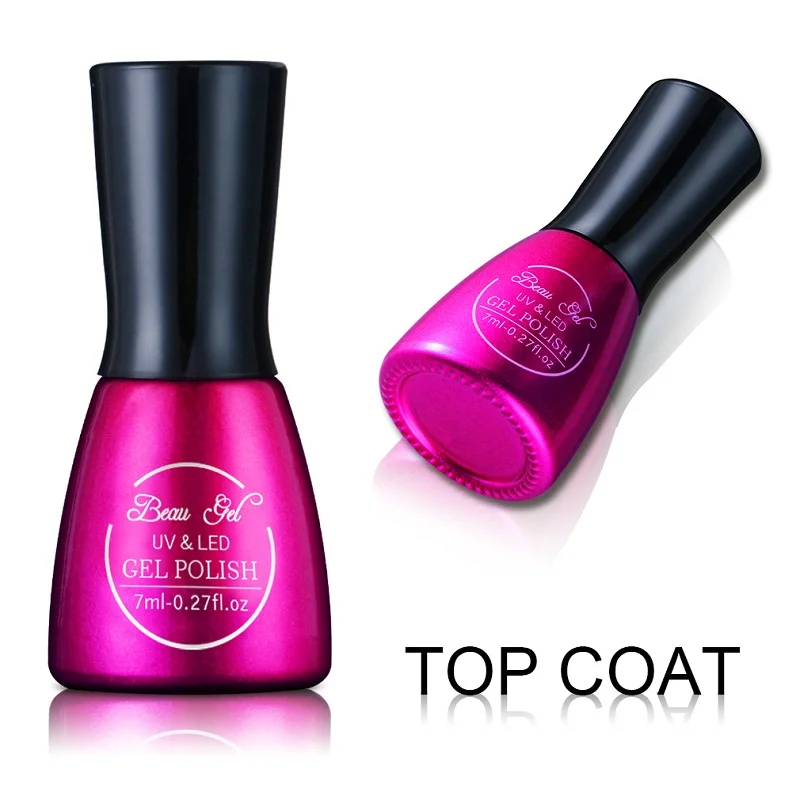 

Beau Gel 7ml UV Top Coat Gel Polish UV Builder Curing Seal Gel Nail Polish Soak Off Top Gel Glossy Coating