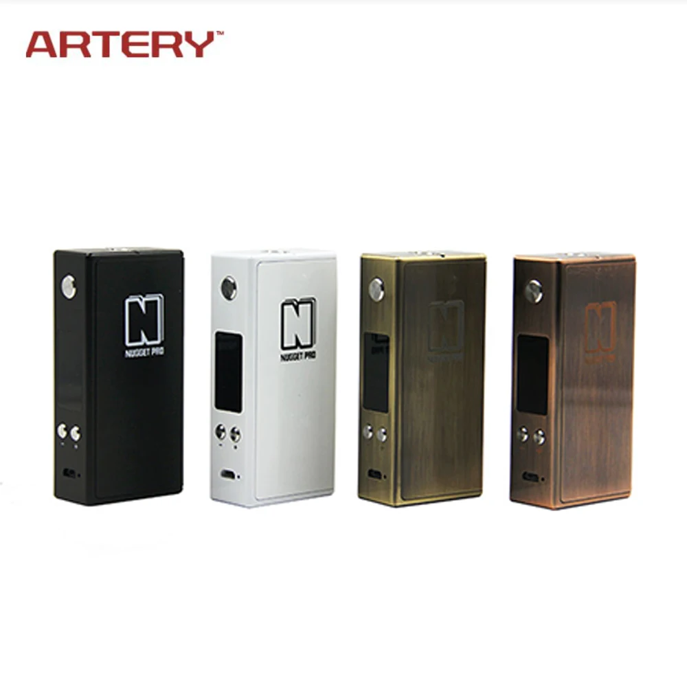 Original ARTERY Nugget Pro 80W TC Mod 3300mAh Battery 510 Thread Metal Box Electronic Cigarette Vape for RDA RTA RDTA Vaporizer