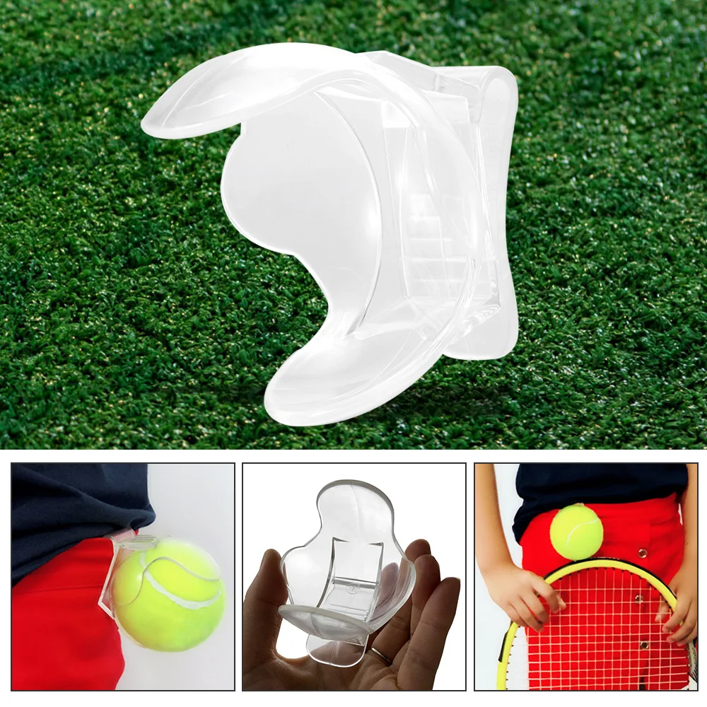1 шт. прозрачный Теннисный фиксатор в виде шарика пластиковый мяч для игры в теннис держатель теннисный мяч тренировочные аксессуары