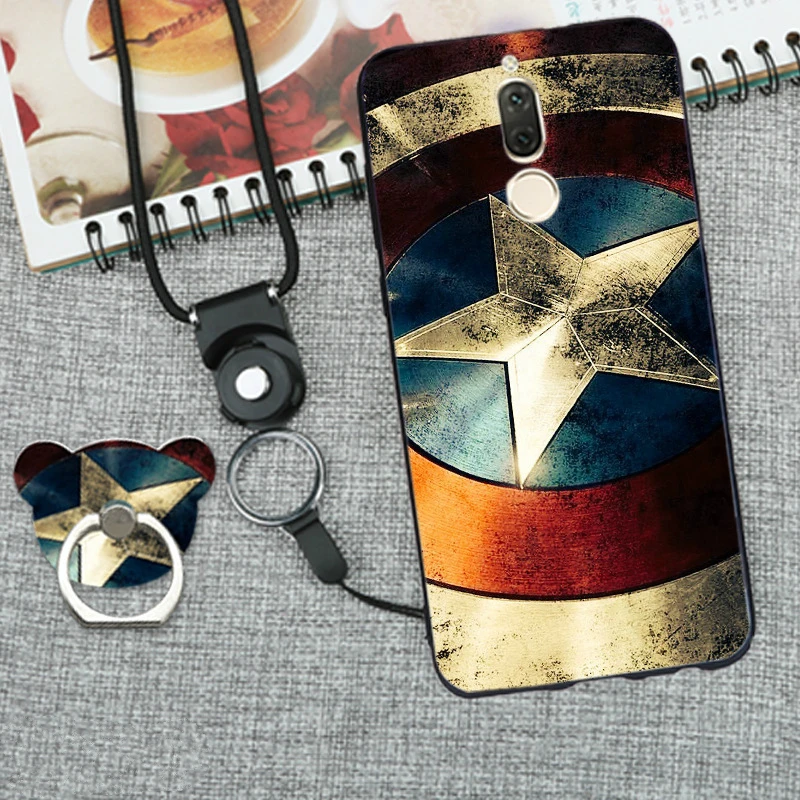 

For huawei mate 10 lite Case cartoon 3D Relief Print TPU Soft case for huawei nova 2i Coque back Cover cute#009