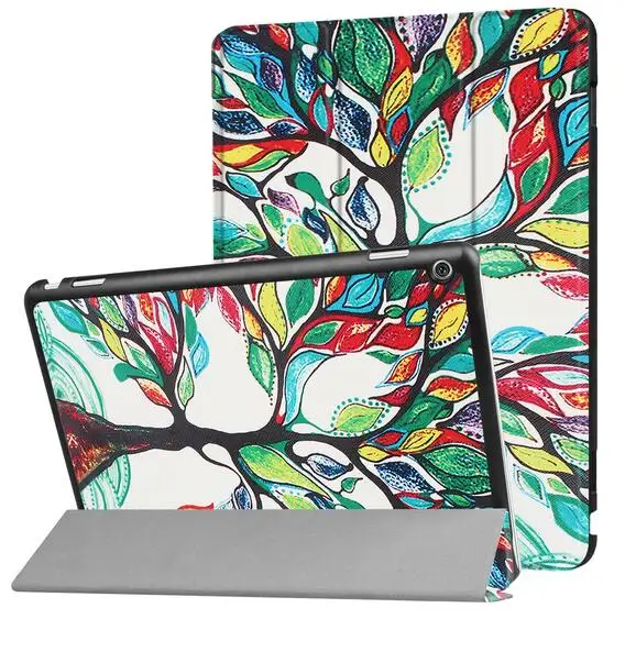 Для huawei MediaPad M3 Lite 10 BAH-W09 BAH-AL00 10,1 inch Pu lederen подставка для huawei M3 Lite 10 случае протектор Tablet+ ручка - Цвет: Золотой
