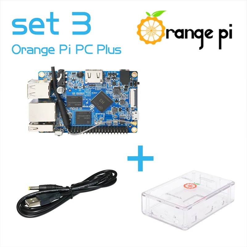 Prix pour 2016 orange pi pc plus ensemble 3: PC Plus + ABS Transparent Cas + USB à DC 4.0 MM-1.7 MM câble d'alimentation pas pour Framboise Prix pour 2016 orange pi pc plus ensemble 3: PC Plus + ABS Transparent Cas + USB à DC 4.0 MM-1.7 MM câble d'alimentation pas pour Framboise
