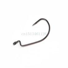 100 шт./лот джиг рыболовный крючок рыболовные крючки черный никель рыболовные крючки из нержавеющей стали Размер 4#-5/0# рыба карп рыболовные крючки
