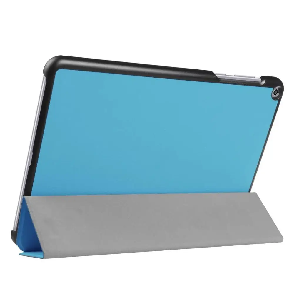 Чехол для Asus ZenPad Z500KL тонкий магнитный складной Смарт-Чехол из искусственной кожи чехол для Asus ZenPad 3S 10 LTE Z500KL 9,7 дюймов+ пленка+ ручка - Цвет: Синий