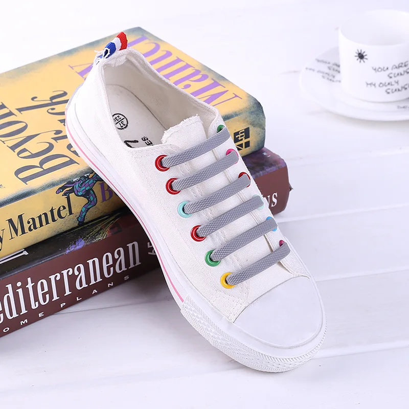 

Hot Sale New Packing Design No Tie Flat Shoelaces For Men&Women Waterproof&Stretchy Silicone Tieless Shoe Laces Feee Shipping