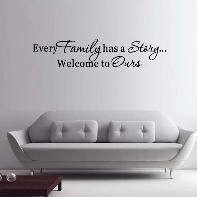 Best Quality Every Family Has A Story Quote Wall Stickers Vinyl Adhesive Letters Decals For living room dining room Home Decor Murals Art Best Quality Every Family Has A Story Quote Wall Stickers Vinyl Adhesive Letters Decals For living room dining room Home Decor Murals Art