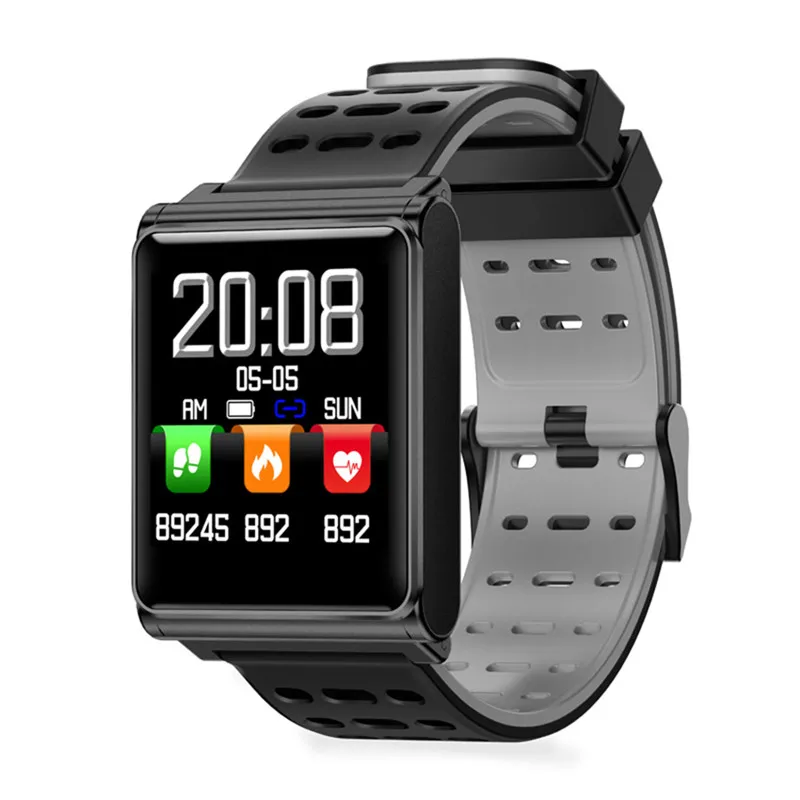 Смарт-часы для мужчин, кровяное давление, водонепроницаемые, умные часы для женщин, монитор сердечного ритма, фитнес-трекер, Часы, gps, спортивные, для Android IOS - Цвет: Белый