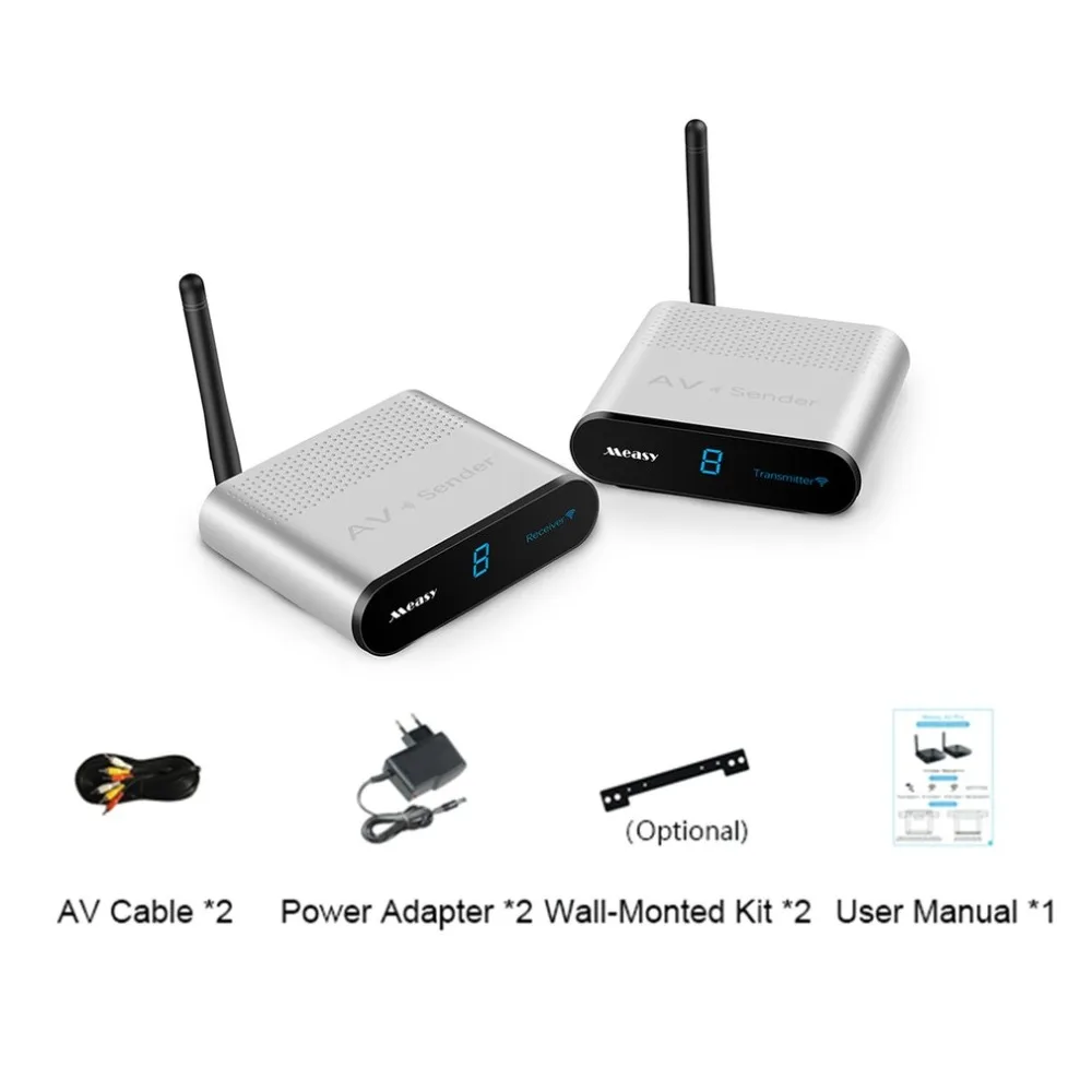 

Portable Size AV TV Wireless Audio/Video Sender Transmitter Receiver Plug & Play Wireless Receiver for DVD DVR CCTV Camera
