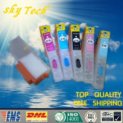 

Empty Refillable Ink cartridges Suit fori IC70 suit for Epson 306/706A/755A/AW/776A/905A/905F/906F/976A3/805A ,with ARC chips