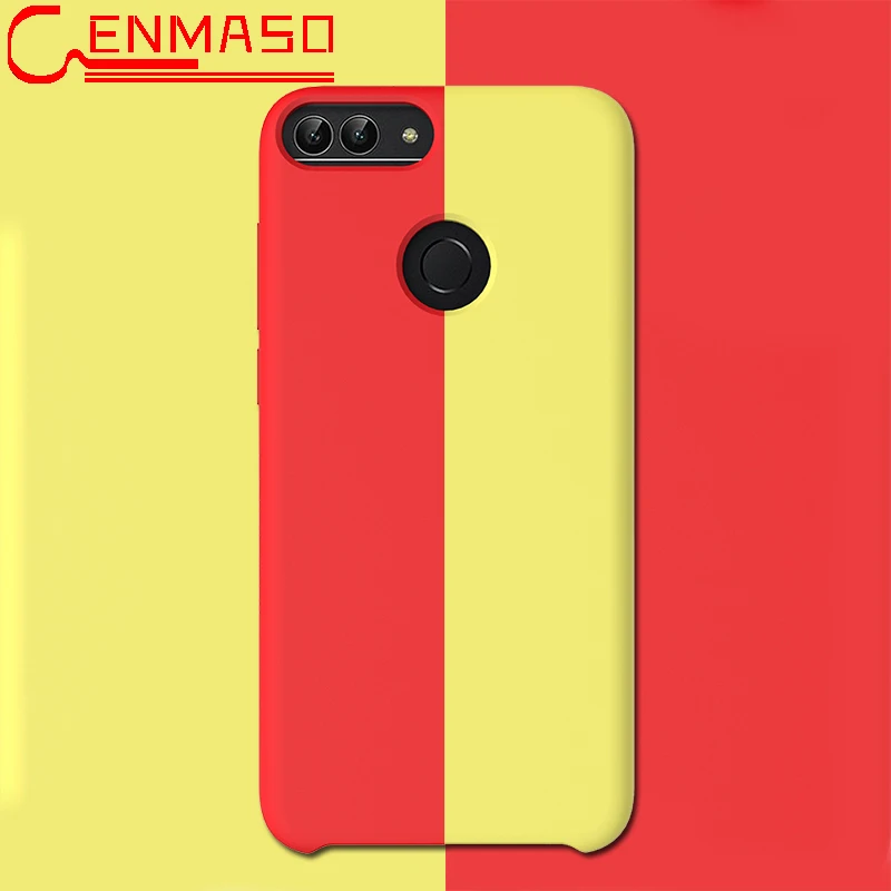 

Huawei P Smart Case Soft Liquid Silicon Back Cover Huawei Honor 9 Lite Back Cover Case Ultra Thin Matte Capa Shockproof Fundas