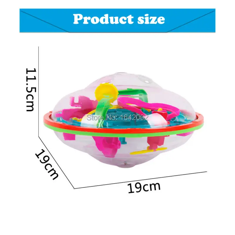 spesifikasi U F O Bentuk 3D Puzzle Sihir Maze Bola Anak anak Toys 99 Tingkat Perplexus Magical Intellect Marble Puzzle IQ Keseimbangan mainan Pendidikan