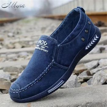 

Mhysa 2018 New spring and autumn men's fashion canvas shoes comfortable breathable casual shoes men's non-slip flat shoes L107