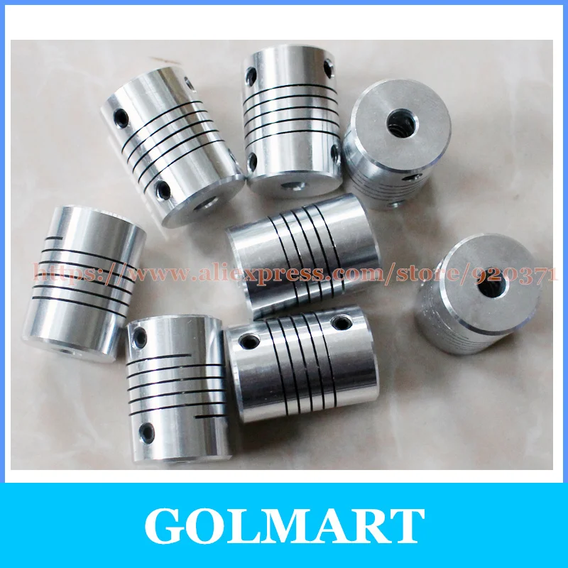 D18*L25 Shaft Coupling flexible 3/4/5/6/6.35/7/8/10 mm CNC Motor Coupler shaft coupler flexible coupling shaft connector