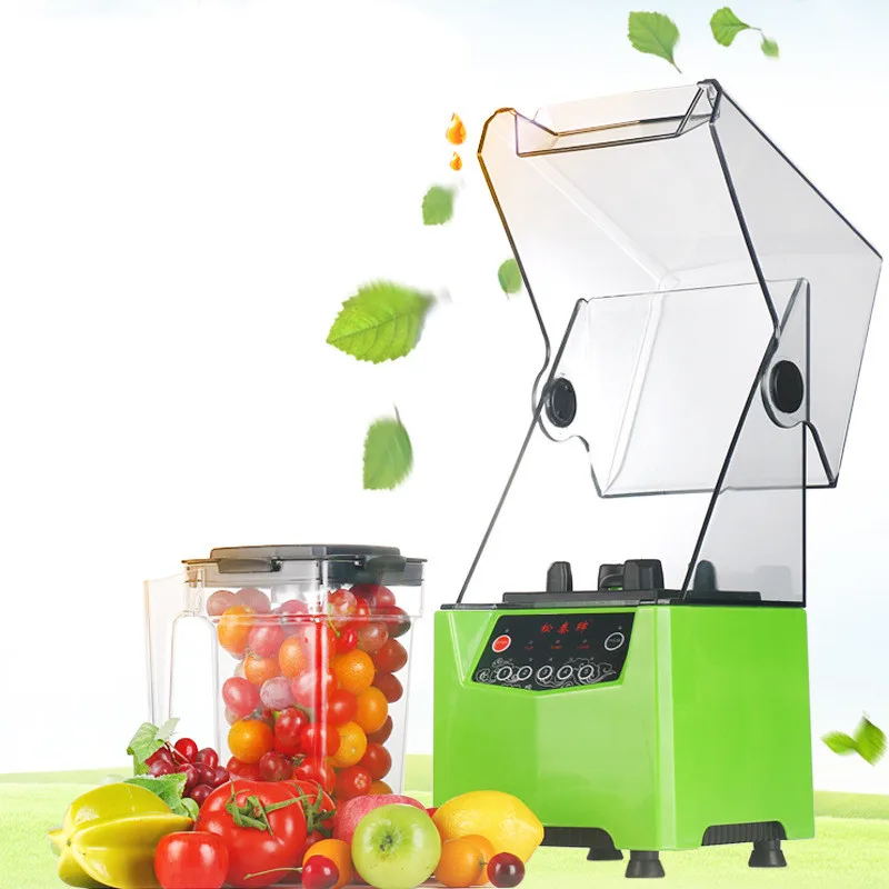 Mute with hood Multifunctional commercial Smoothie machine Broken grain