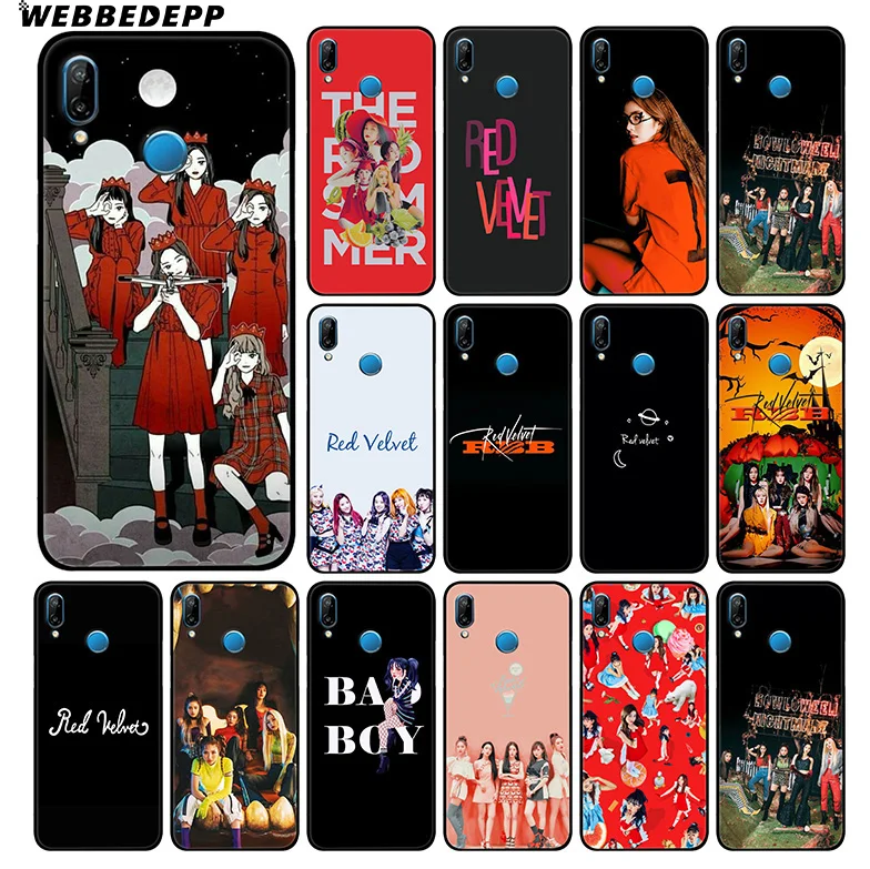 WEBBEDEPP Red Velvet Pop Soft Case For Huawei P30 P20 Pro P10 P9 Lite 2017 P Smart 2019 &amp Nova 3 3i Y9 |
