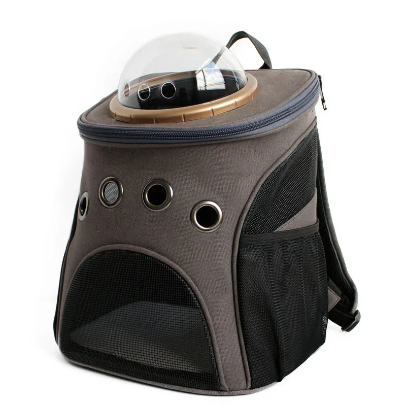 High Quality Canvas Space Capsule Car Cat Backpack Bubble Window for Kitty Puppy Small Dog Carriers Crate Outdoor Travel Bags11