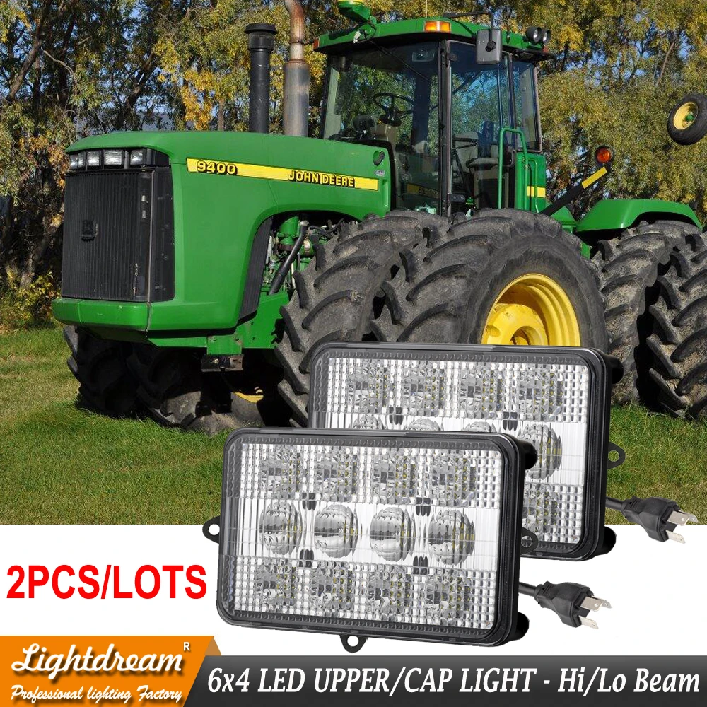 Фары рабочие для трактора 6x4 светодиодов John Deere Windrowers 4890 4895 4990 4995 кормоуборочной
