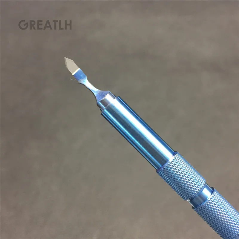 Sapphire blades Keratome ophthalmic surgical instrument titanium handle 2.5mm Microsurgical instrument ophthalmic Sapphire blades Keratome ophthalmic surgical instrument titanium handle 2.5mm Microsurgical instrument ophthalmic