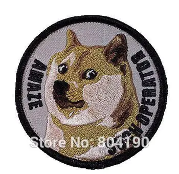

Doge Such Operator Gift Embroidered LOGO Cosplay Iron On Patch Emo Goth Punk Rockabilly custom patch available