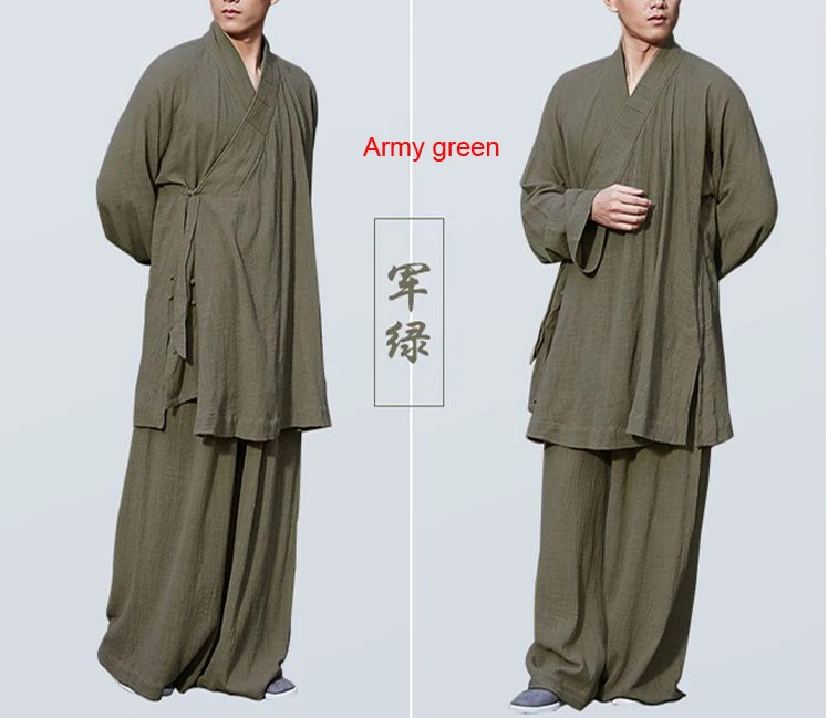 Унисекс летние и весенние буддистские костюмы shaolin одежда монахов lohan боевые