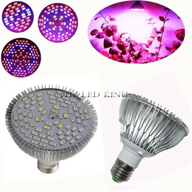 18 Вт 30 50 80 120 полный спектр E27 LED Grow light AC 85 265 в прожектор завод лампа для гидропоники