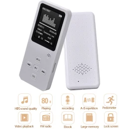 Новинка 1," TFT 4G/8G/16 GB/32 GB Bluetooth MP3 плеер HiFi MP4 плеер спортивный мини-динамик Walkman FM рекордер ручка, с TF/SD слотом