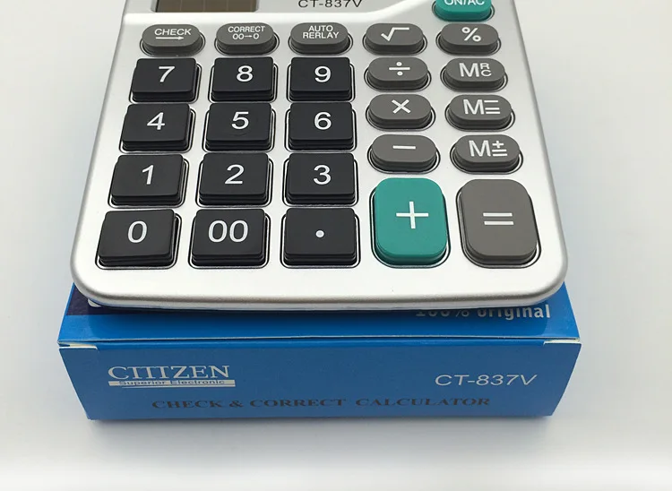 CT837V الفضة 12-digit الترقيات الشمسية حاسبة أرقام عرض الإعلانات الكمبيوتر CT837V الفضة 12-digit الترقيات الشمسية حاسبة أرقام عرض الإعلانات الكمبيوتر