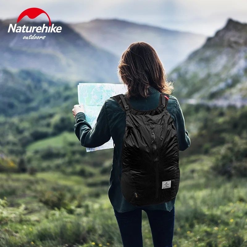 Naturehike 25L Cordura ткань 30D нейлоновая сумка для бега Легкая спортивная сумка складная сумка модный рюкзак городская сумка 3 цвета