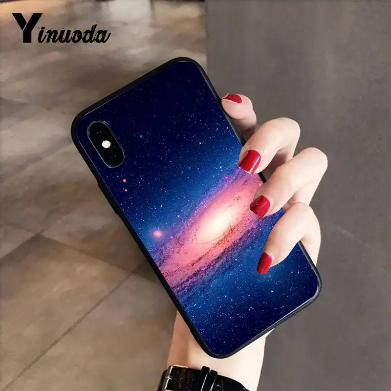 Yinuoda фиолетовый чехол для телефона с космическими звездами iPhone 8 7 6 6S 6Plus 5 5S SE XR X XS
