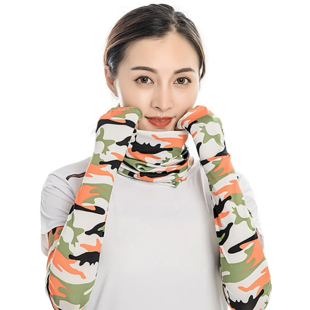 Men Women Arm Sleeve Sport Running Cycling Golf Fishing Fingerless Arm Warmers Basketball Cuff Sleeves