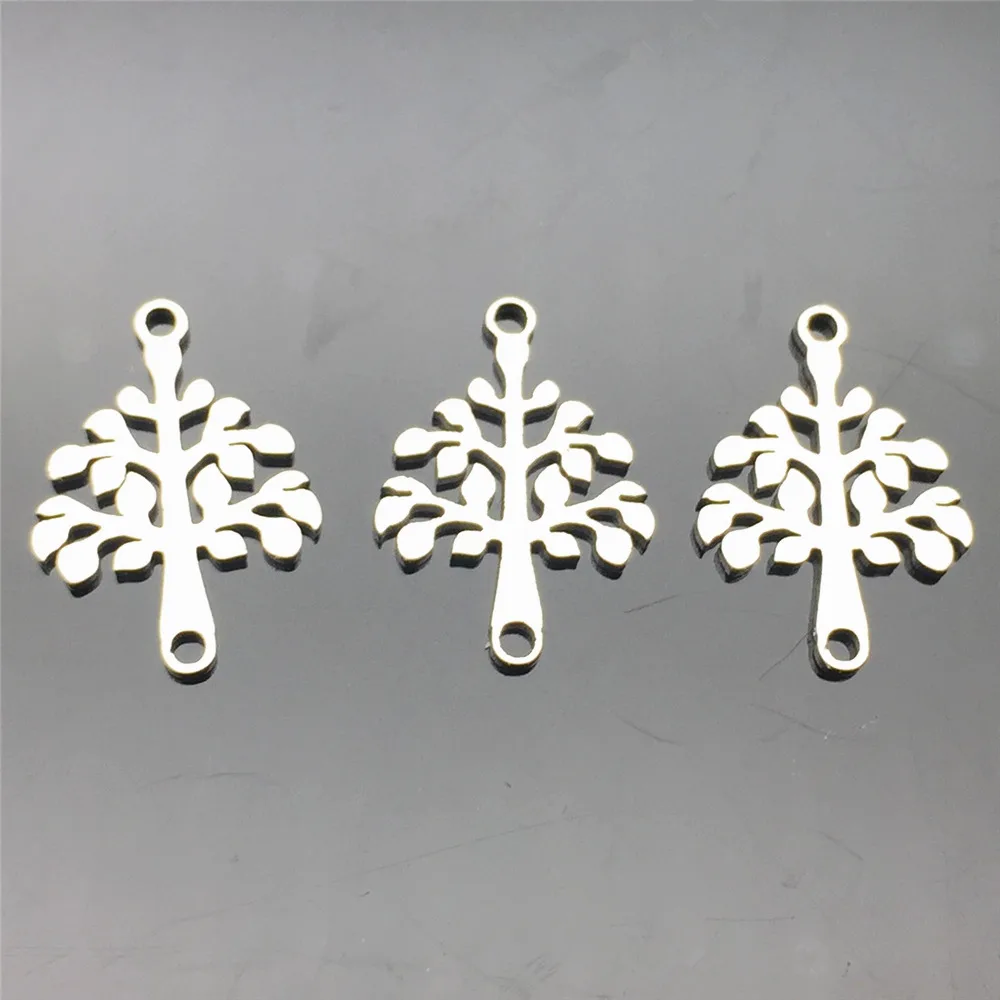 

Life Tree Jewelry Finding Stainless Steel Connectors 10pcs Christmas Tree Connector Necklace Bracelet Earrings Diy Jewelry Make