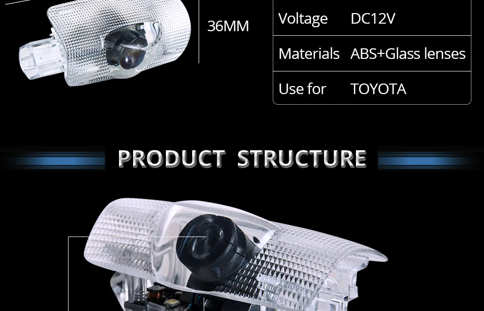 Welcome door lights for Toyota Camry_05