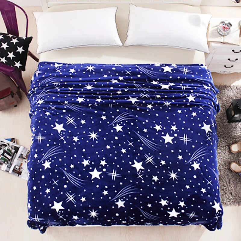 

Super Soft Fleece Throw Blanket fashion Galaxy design Blankets flannel soft Plaids twin full queen king size