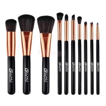 

10PCS Makeup Brushes Set Cosmetic Concealer Powder Blusher Foundation Eye Shadow Brushes