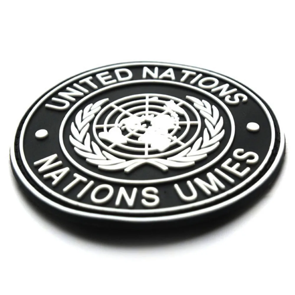 

International U.N UN United Nations Genuine Shoulder Badge Black E5M1