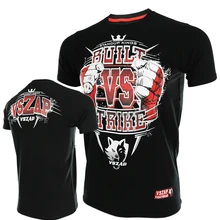 VSZAP STRIKE FIGHT men Tatami MMA Jersey боксёрские ММА короткий рукав бойцовская одежда регби Муай Тай футболка