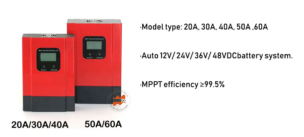 40A smart mppt Солнечный контроллер для 12 V, 24 V, 36 V, 48V PV системы с RS485 функция связи