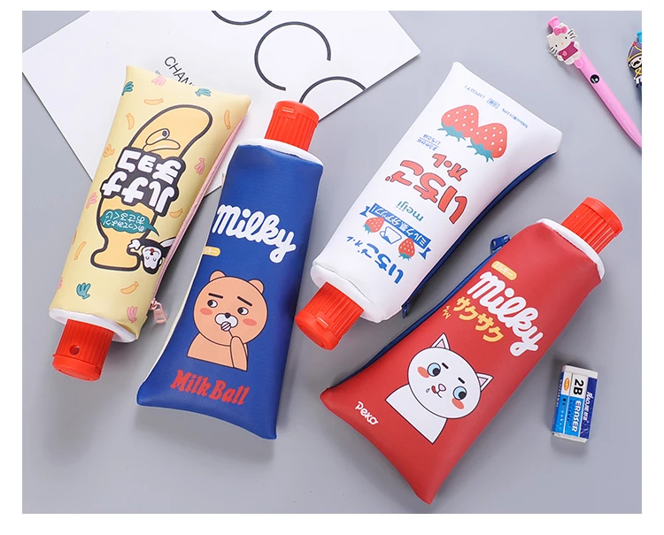 Kawaii Toothpaste Pencil Cases