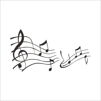 

Wall Decals Decorations Living Room Bedroom Wall Sticker Music Lover Big Music Note Wallstickers Home Decor Removable